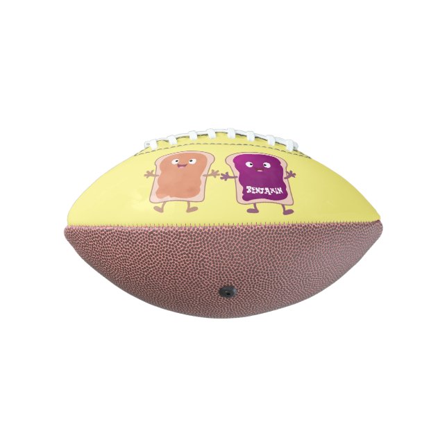 Ballon De Foot Beurre d'arachide mignonne et caricature sandwich  (Tourné à 270°)