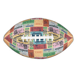 Ballon De Foot Billets de cenima rustique vintage unique et moder