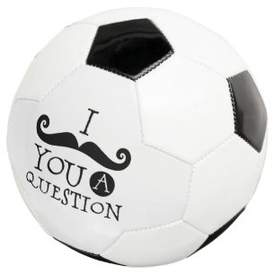 Ballon De Foot Black Je te moustache une question