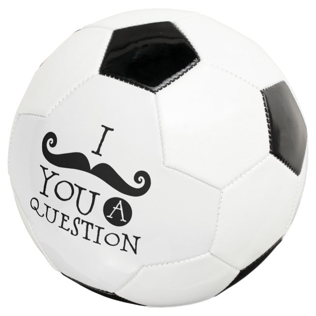 Ballon De Foot Black Je te moustache une question (3/4)
