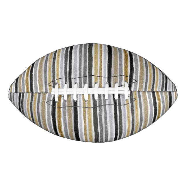 Ballon De Foot Blue White Stripes (Devant)