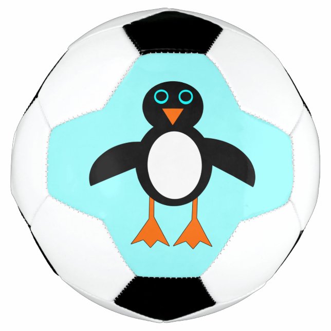 Ballon De Foot Boule de football en pingouin mignon (Devant)