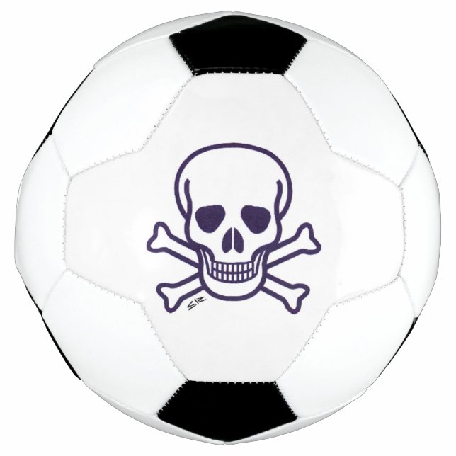 Ballon De Foot Boule de football Skull n Bones (Devant)