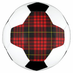 Ballon De Foot Boule de football Tartan rouge