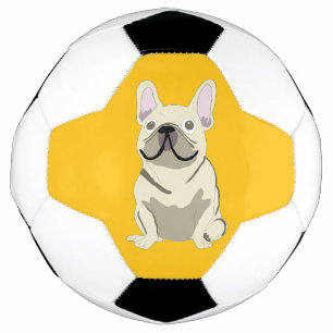 Ballon De Foot Bouledogue Français crème