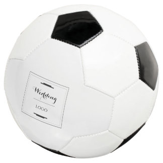 Ballon De Foot Cadeau Personnalisé Élégant de Mariage Moderne sur