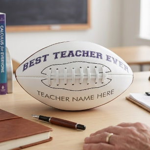 Ballon De Foot Cadeau personnalisé Meilleur Enseignant - Cadeau P