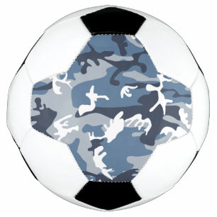 Ballon De Foot Camouflage bleu neige d'hiver, Militaire, Armée
