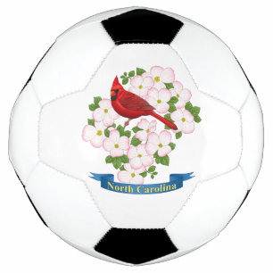 Ballon De Foot Cardinal d'État de Caroline du Nord Oiseau Dogwood
