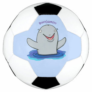 Ballon De Foot Caricature adorable de marsouin