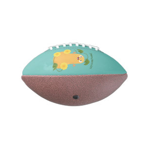Ballon De Foot Caricature citrouille gourde en beuret joyeux