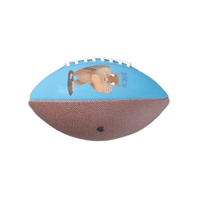 Ballon De Foot Caricature de chipmunk à grosses joues mignonnes (Tourné à 270°)