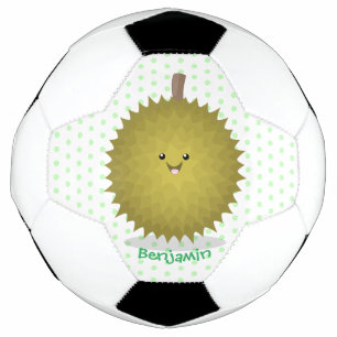 Ballon De Foot Caricature de durian joyeux