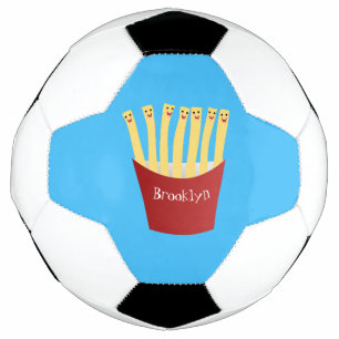 Ballon De Foot Caricature de frites Cute kawaii fast food