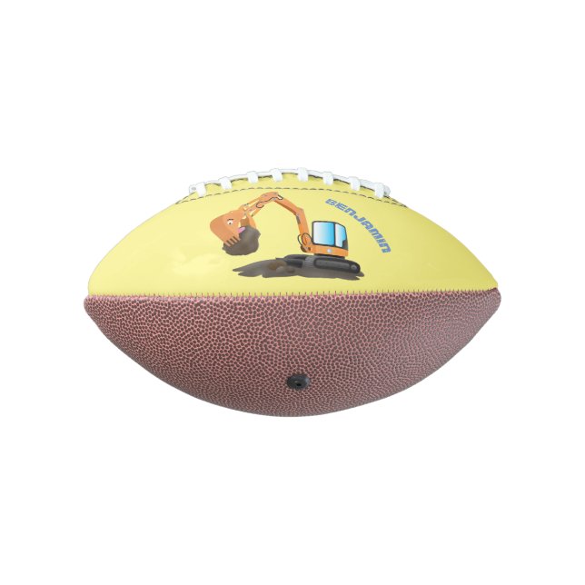 Ballon De Foot Caricature de la pelle orange (Tourné à 270°)