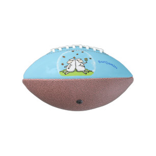 Ballon De Foot Caricature de moutons mignons amis et papillons