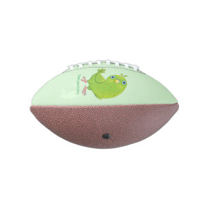Ballon De Foot Caricature de perruche verte curieuse