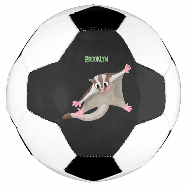 Ballon De Foot Caricature de planeur de sucre joyeux (Devant)