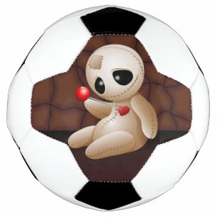 Ballon De Foot Caricature de poupée vaudou en amour