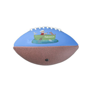Ballon De Foot Caricature de voilier et de canot à rames garçon m