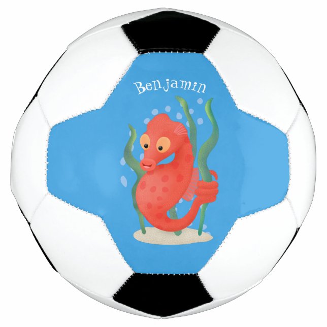 Ballon De Foot Caricature d'hippocampe pygmée (Devant)