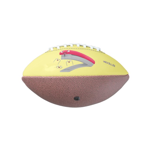 Ballon De Foot Caricature en agrafeuse rouge pâle (Tourné à 270°)