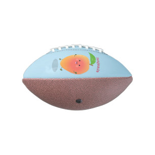 Ballon De Foot Caricature jaune mangue mignonne