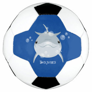 Ballon De Foot Caricature joli dauphin kawaii kawaii