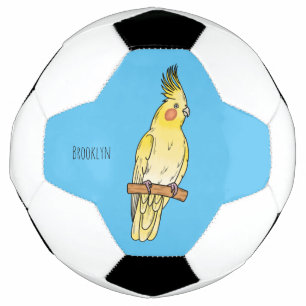 Ballon De Foot Caricature pour oiseaux Cockatiel