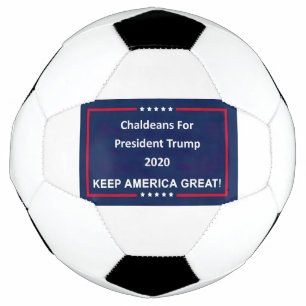 Ballon De Foot Chaldéens pour le président Trump 2020