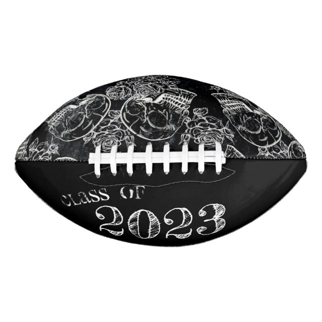 Ballon De Foot Chaleur Rose crâne | Funky Gothic Grunge Graduatio (Devant)