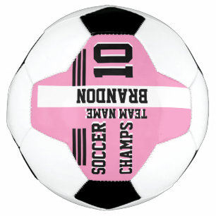Ballon De Foot championnat de football rose blanc personnalisé