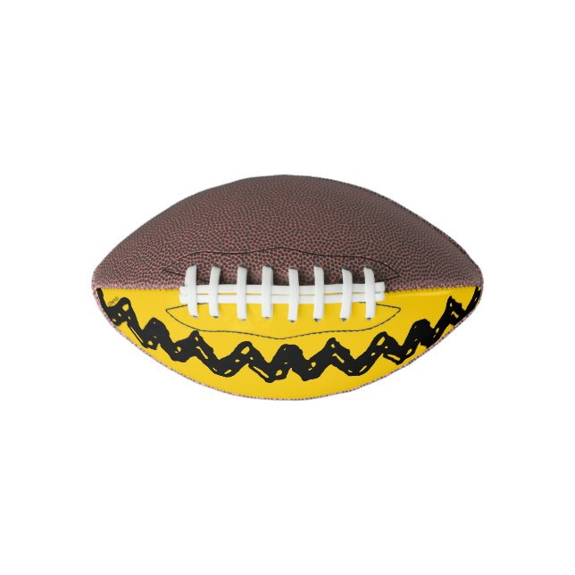 Ballon De Foot Charlie Brown Zig Zag Motif (Devant)