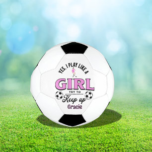 Ballon De Foot Citation personnalisée Funny 'Oui, je joue comme u