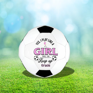 Ballon De Foot Citation personnalisée Funny 'Oui, je joue comme u