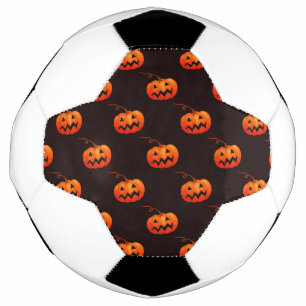 Ballon De Foot Citrouilles d'Halloween, Citrouilles Orange Farce