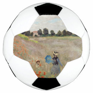 Ballon De Foot Claude Monet - Champ de pavot