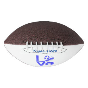 Ballon De Foot Cœur drapeau Grèce bleu LOVE Personnalisé
