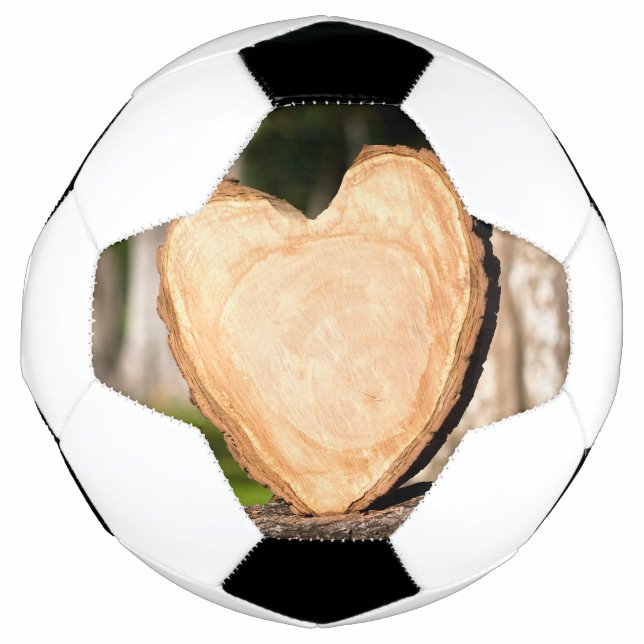 Ballon De Foot coeur en bois (Devant)