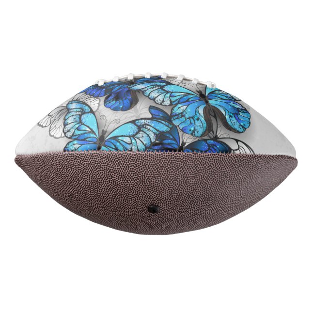 Ballon De Foot Composition des White and Blue Butterflies (Tourné à 270°)