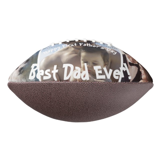Ballon De Foot Cool Meilleure Fête des pères papa jamais (Tourné à 90°)