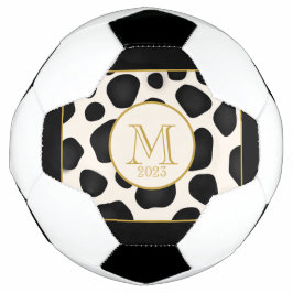 Ballon De Foot Cool noir & blanc & or 2023 Monogramme