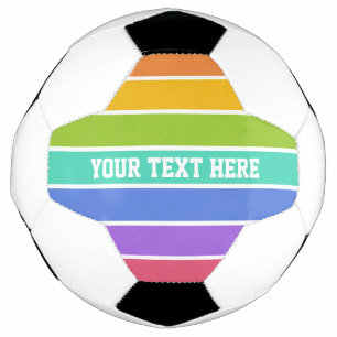 Ballon De Foot Couleurs arc-en-ciel balle de football personnalis