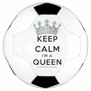 Ballon De Foot Couronne argentée polie de la reine SlipperyJoe's