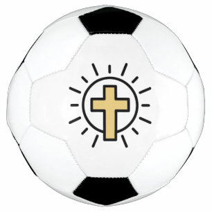 Ballon De Foot Croix chrétienne simple
