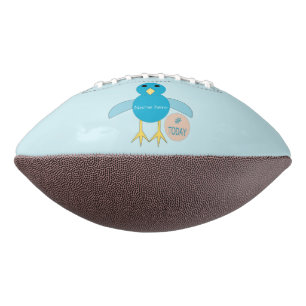 Ballon De Foot Custom Blue Birthday Boy Chick Football