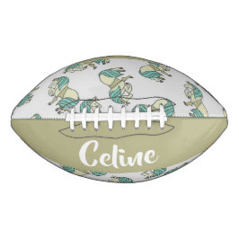 Ballon De Foot Custom name cute horses pattern