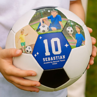 Ballon De Foot Custom Soccer Team Player Photos and Text