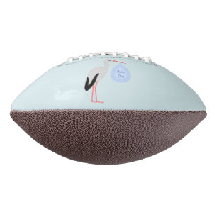 Ballon De Foot Cute Blue Baby Boy Stork