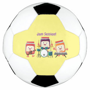 Ballon De Foot Cute confiture session dessin animé musicien humou